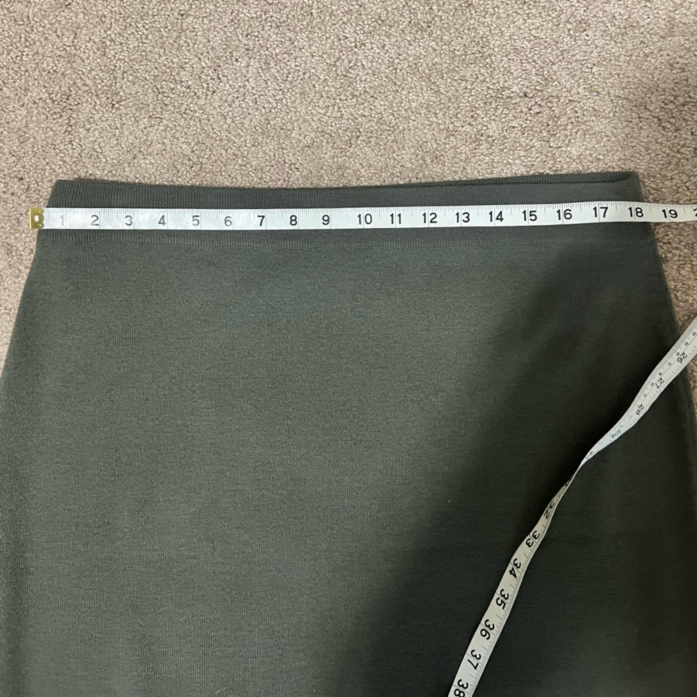 Eileen Fisher Dark Gray Midi Skirt - Picture 6 of 7